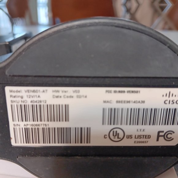 AT&T Cisco VEN501-AT Wireless Access Point (WAP) for AT&T U-Verse Receivers - Picture 4 of 4